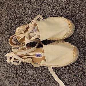 Strappy Espadrilles, Size 8.5, New